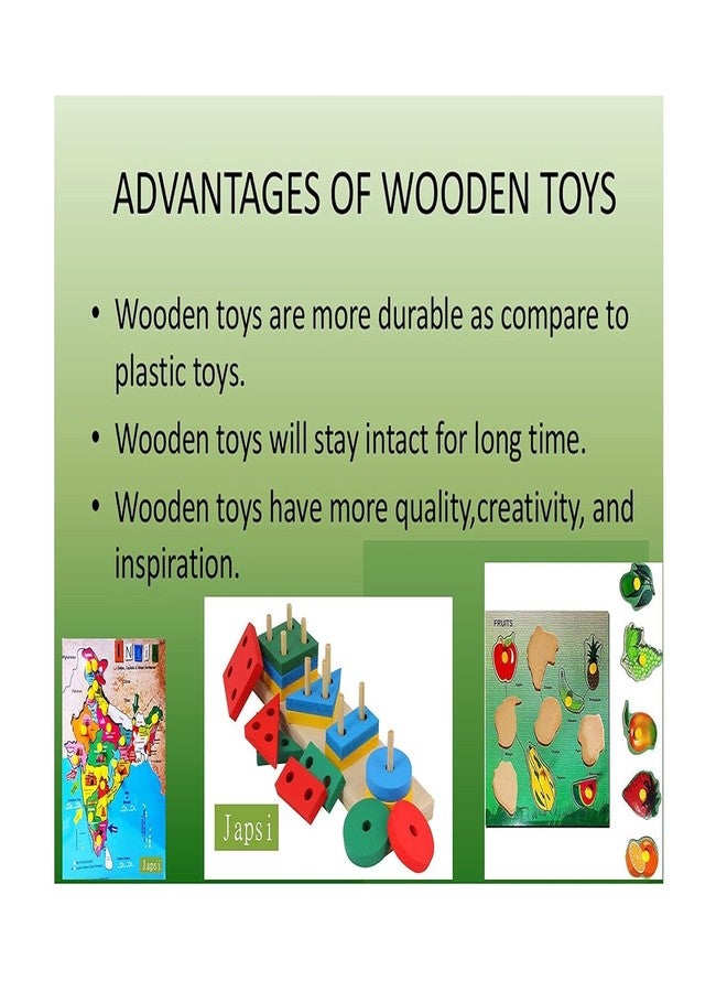 JAPSI Wild Animals Wooden Educational Board Puzzle, 9 Animals, Non-Toxic, for Pre-School Kids 3 Years and Above - Image 4